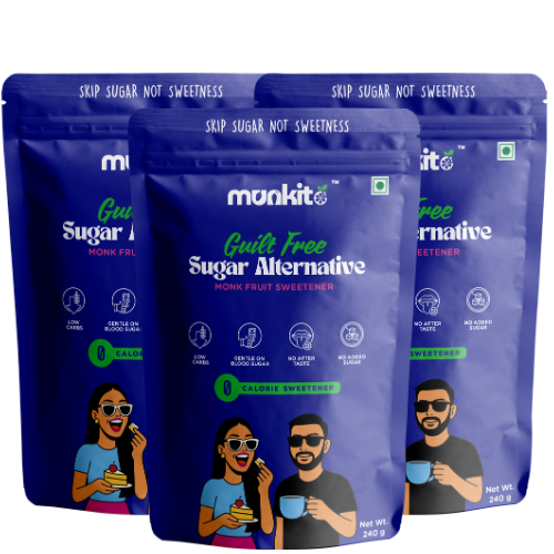 Munkito guilt-free sugar alternative packages pack of 3