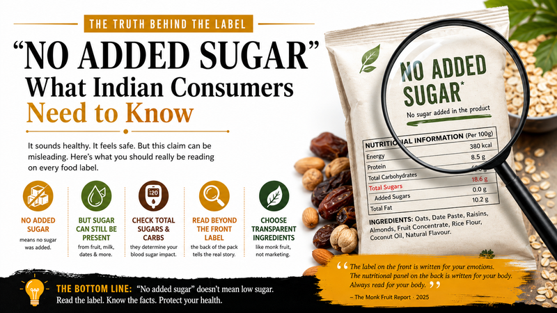 Why “No Added Sugar” On Your Favourite Indian Snack Is Quietly Misleading You?