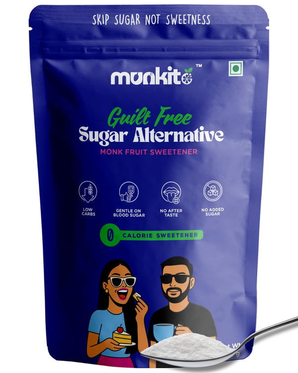 Munkito monk fruit sweetener with erythritol pouch